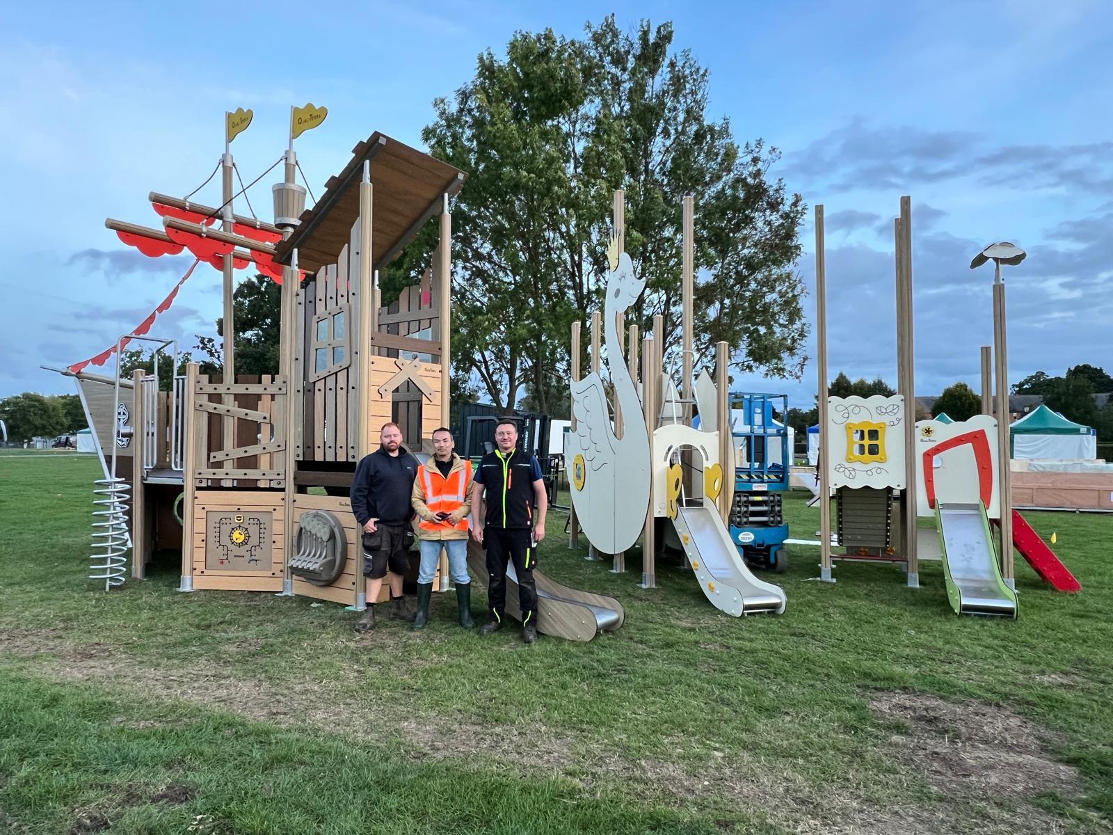 Pirate ship playground installation, UK