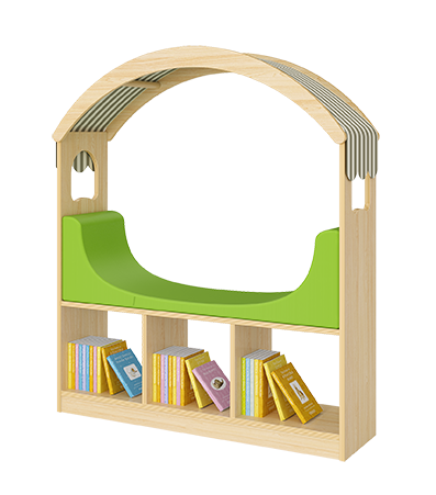 Reading Nook with Storage (Curved Roof)(Green)