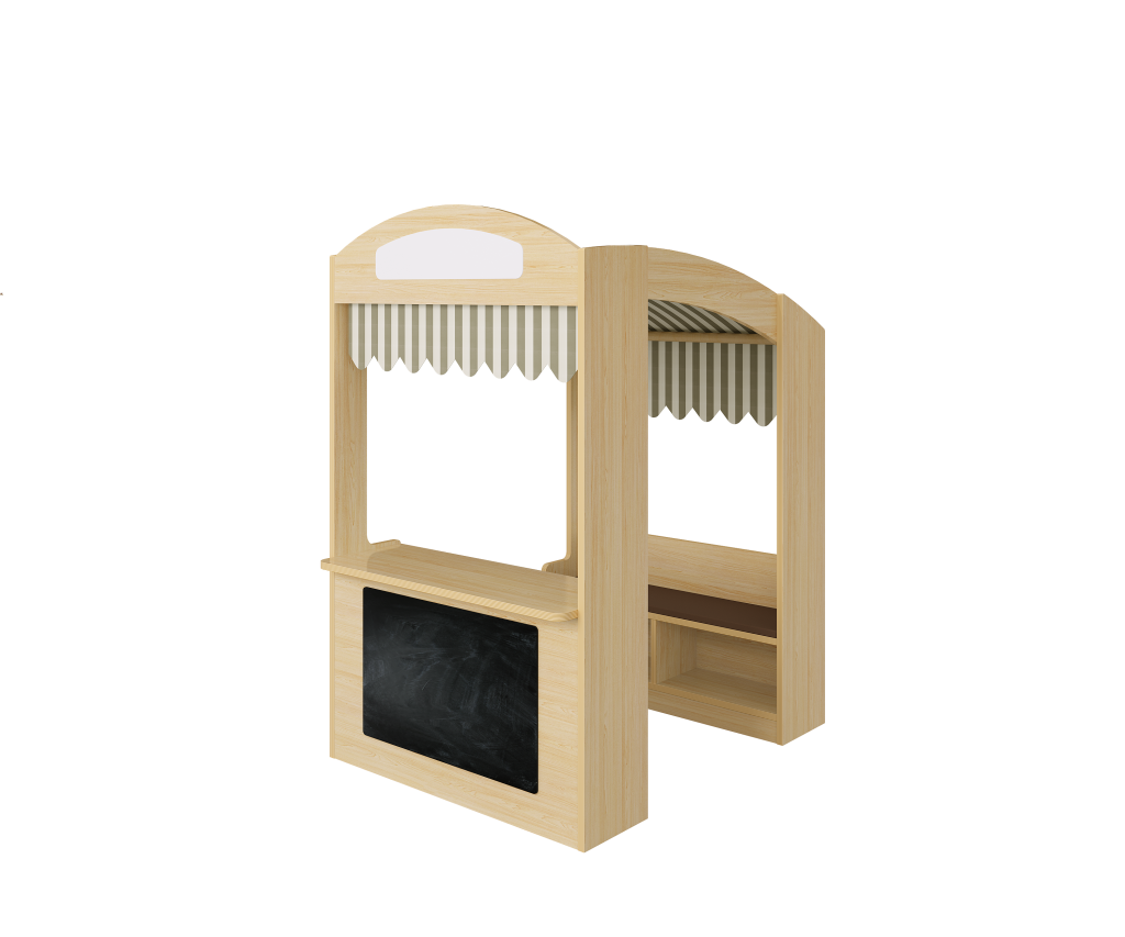 ROLE-PLAY CORNER “COUNTER” WITH BLACKBOARD