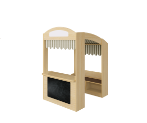 ROLE-PLAY CORNER “COUNTER” WITH BLACKBOARD